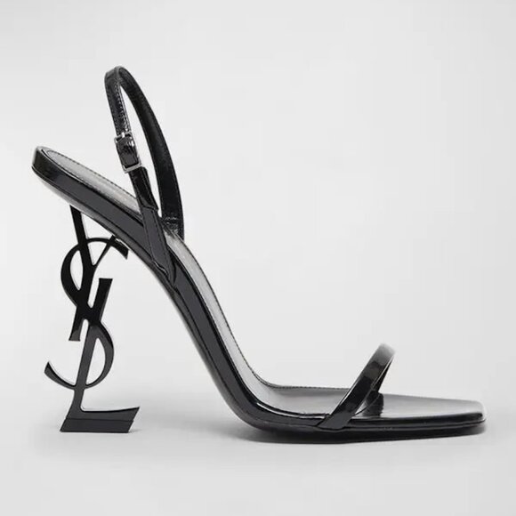 Saint Laurent Opyum Opium 110 YSL Heels Ankle Strap Leather Sandals Shoes - Picture 1 of 16